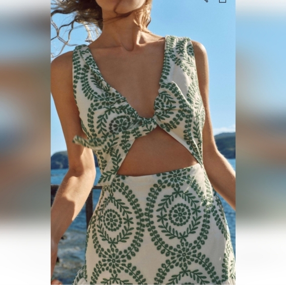 Zara Eyelet Low Back Dress - Picture 5 of 7